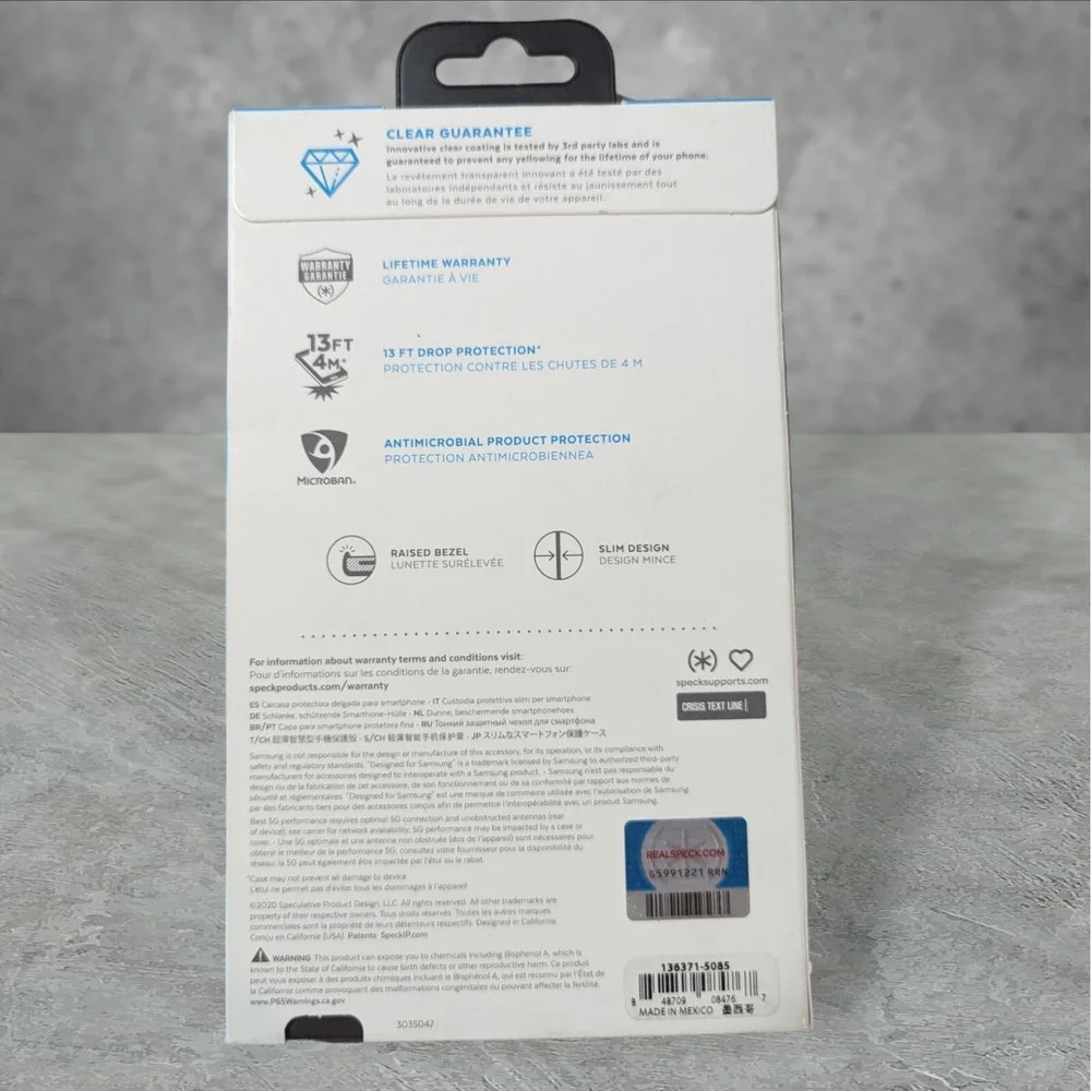 Y1. Speck Presidio Perfect Clear Case for Samsung Galaxy S20+‎ PLUS S20+ 5G